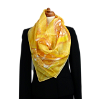 Hedvábný šátek - Východ Slunce ( 90 x 90)