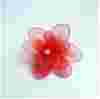 Ozdobná spona- červený květ